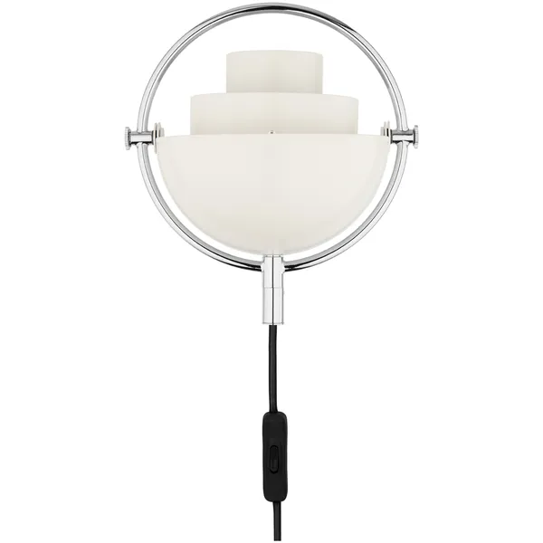 Multi-Lite Vägglampa White Semi Matt / Chrome