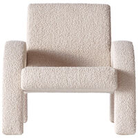 Arco Loungefåtölj Liten Bouclé Beige
