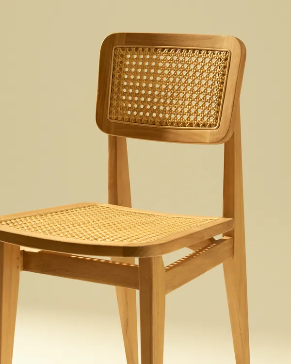 C-Chair Outdoor Ruokapöydän Tuoli Tiikki / French Cane