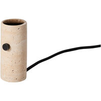Core Pendel / Bordlampe Creme Travertin