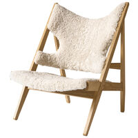 Knitting Loungestol Eik / Saueskinn Curly Nature