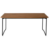 B31 Bord 92x170 Cm Ubehandlet Eik / Sort