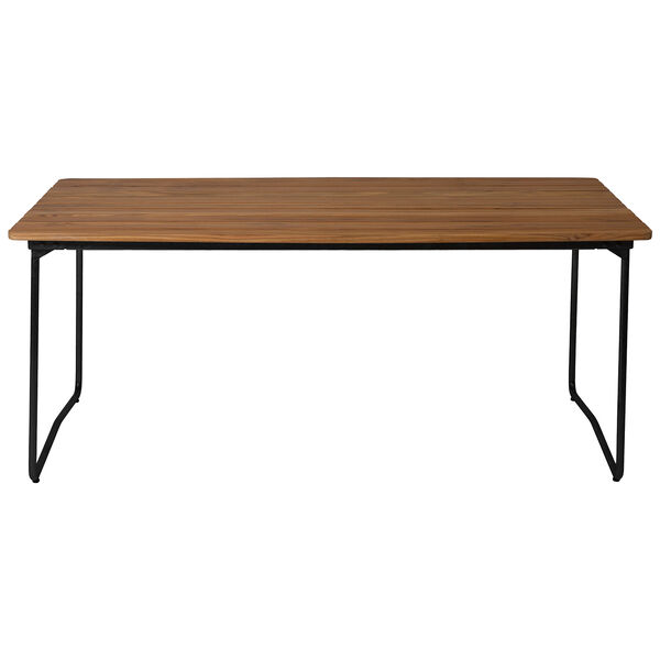 B31 Bord 92x170 Cm Ubehandlet Eik / Sort