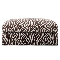 Betræk Til Le Grand Air Fodskammel Chenille Zebra