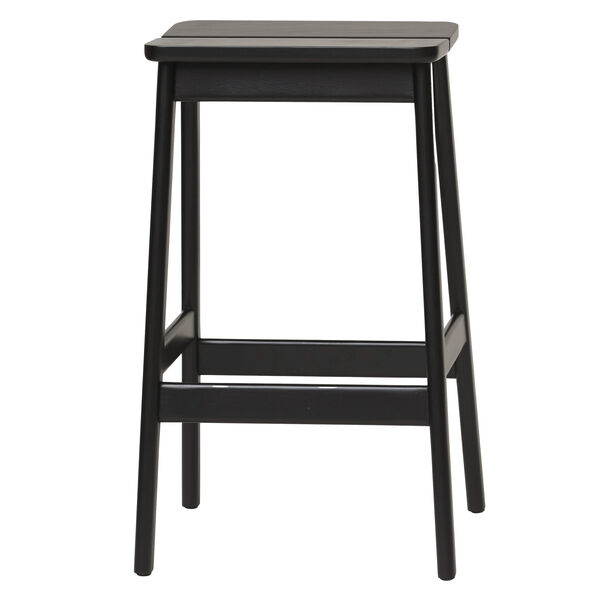 Angle Barstol 65 cm Sortbejdset Bøg