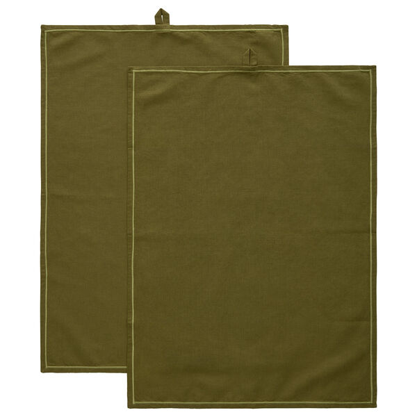 Sienna Kjøkkenhåndkle 50x70 cm 2-pk Oliven