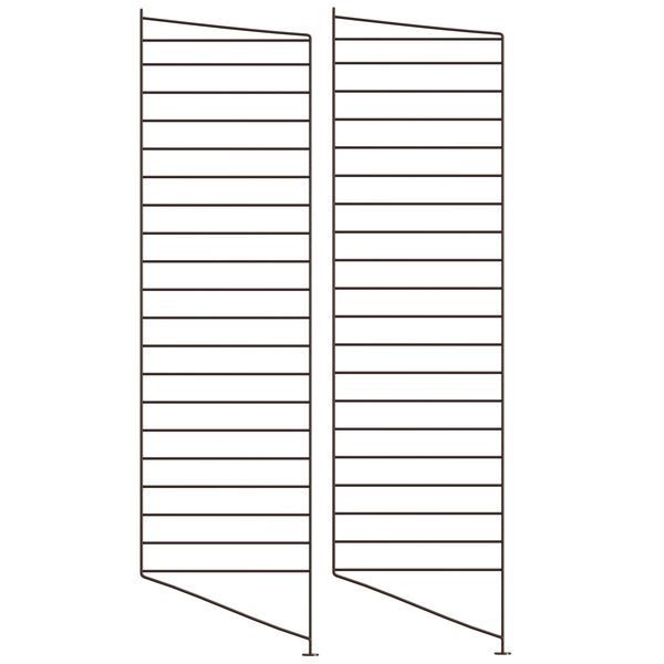 String Gavle Gulv 30x115 cm 2-pak Mørkebrune