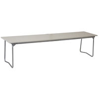 Benk 9 170 cm Hvitlakkert Eik / Varmgalvanisert Stål