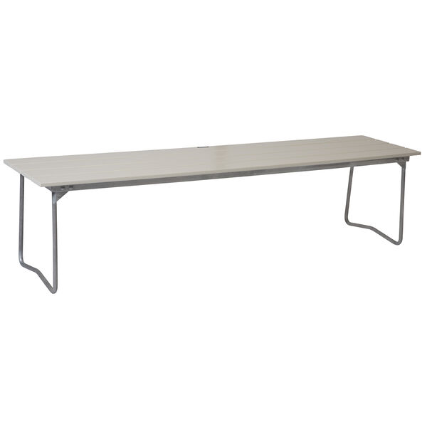 Bænk 9 170 cm Hvidtlakeret Eg / Varmgalvaniseret Stål