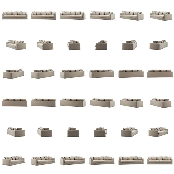 Le Grand Air 4-Personers Sofa Hør Savage Linen