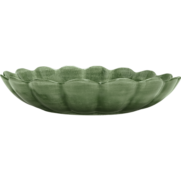 Oyster Skål 31 cm Skovgrøn