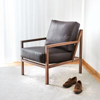 Seventy Five Wood Lænestol Valnød / Læder
