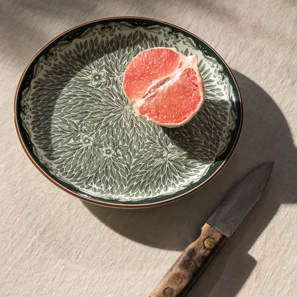 Ostindia Floris Tallerken 20 cm Grøn
