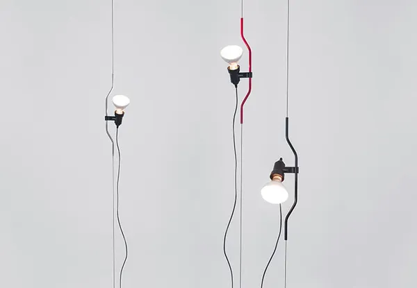 Parentesi Loftslampe med Lysdæmper Nikkel