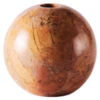 Sphere Ljusstake Marmor Ø10 cm Röd
