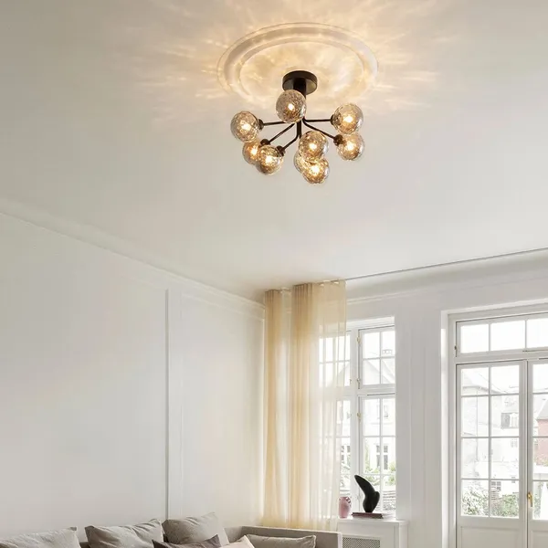 Apiales 9 Plafond Satin Black / Røkt