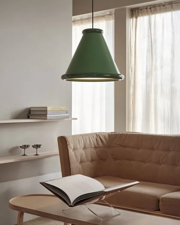 Belle Pendant Ø36 Pale Green / Reseda Green