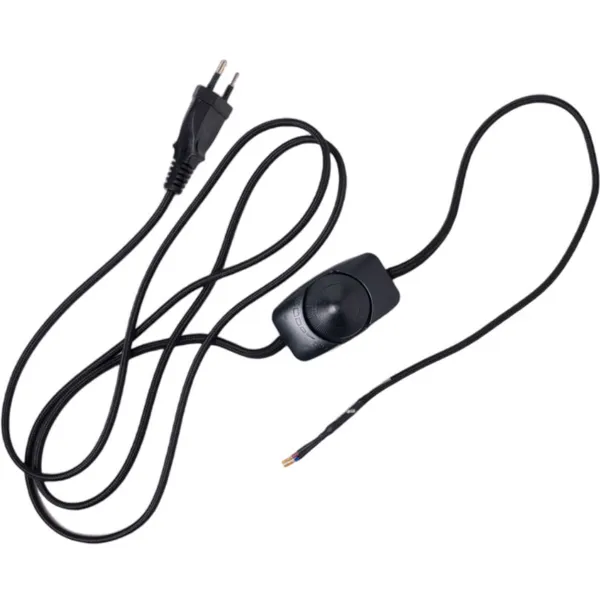 Edgeform Kabelholder Med Dimmer Til Vegglampe Sort