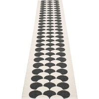Poppy Teppe Sort/Vanilla 70x350 cm