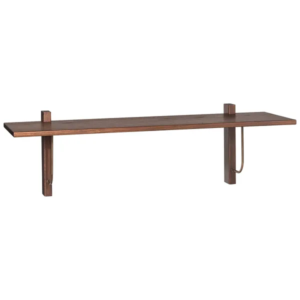 Corbel Vägghylla 100 cm Mörkbetsad Ek
