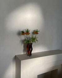Ostrea Vase 30 cm Rust