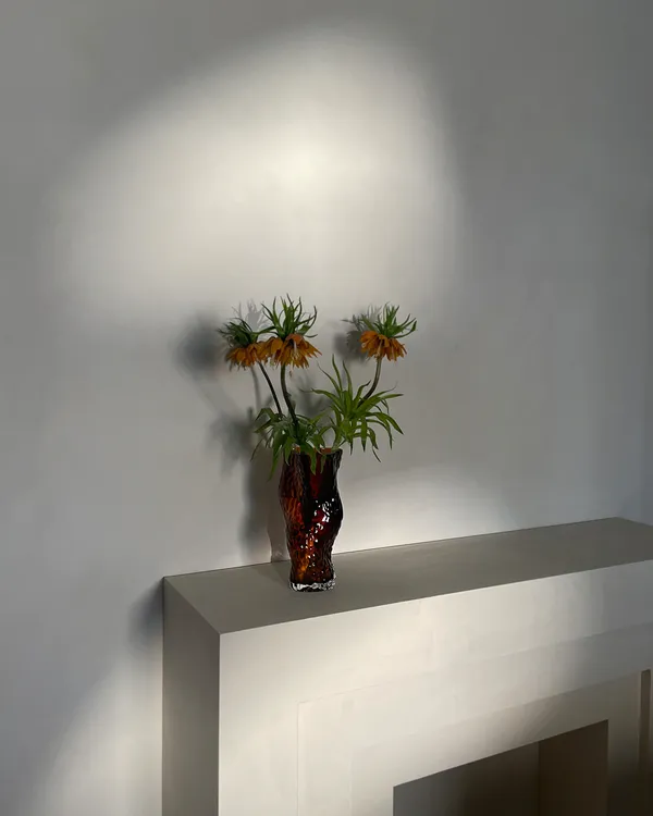 Ostrea Vase 30 cm Rust