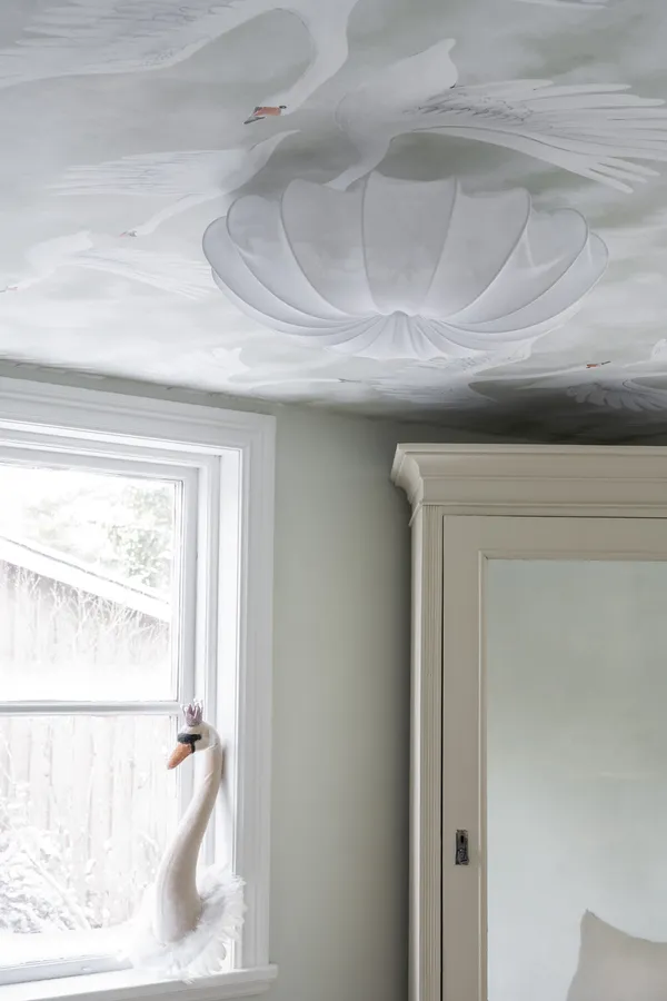 Anna 60 Loftslampe Hør Hvid