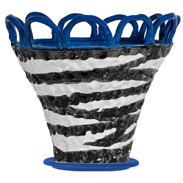 Patty Kruka 25 cm Blå Zebra