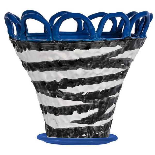 Patty Krukke 25 cm Blå Zebra