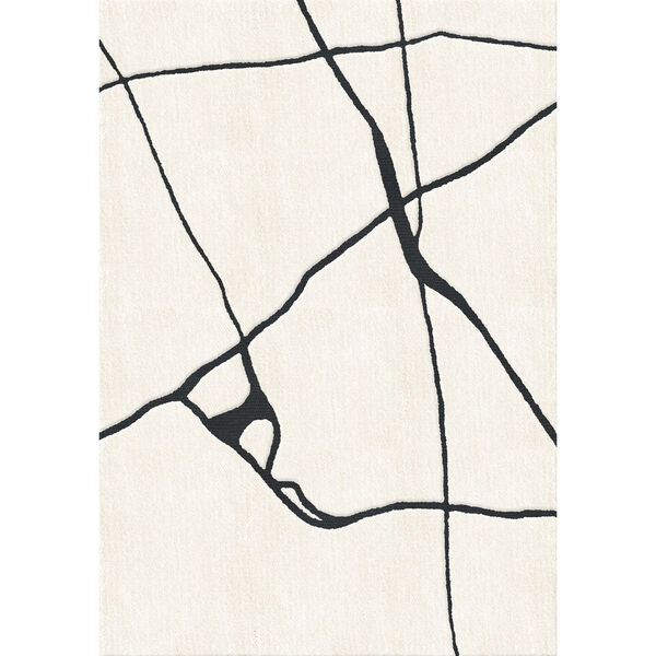 Gute Villamatto Musta/Valkoinen 180x270 cm