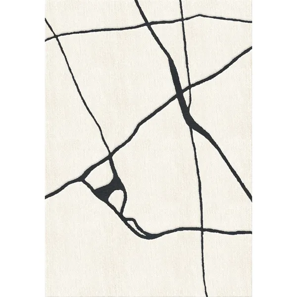 Gute Villamatto Musta/Valkoinen 180x270 cm