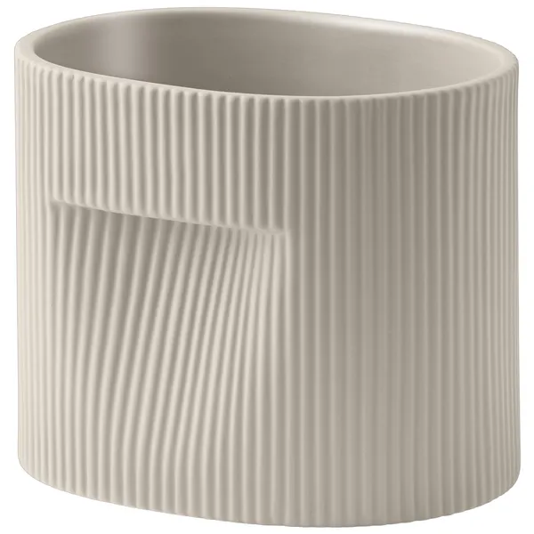 Ridge Krukke 15 cm Beige