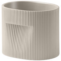 Ridge Krukke 15 cm Beige