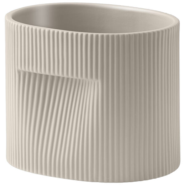 Ridge Krukke 15 cm Beige