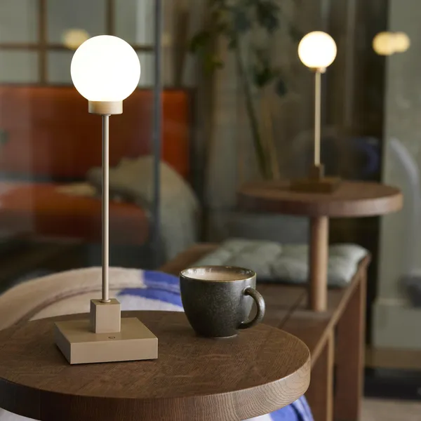 Snowball Transportabel Lampe Grey Beige