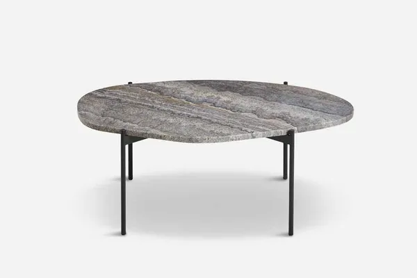 LA TERRA Soffbord Travertin Grå L: 95 cm