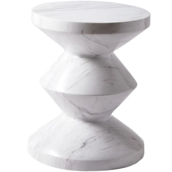 Zig Zag Taburet Hvid