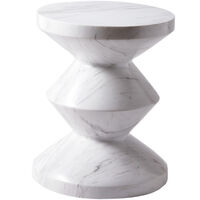 Zig Zag Taburet Hvid