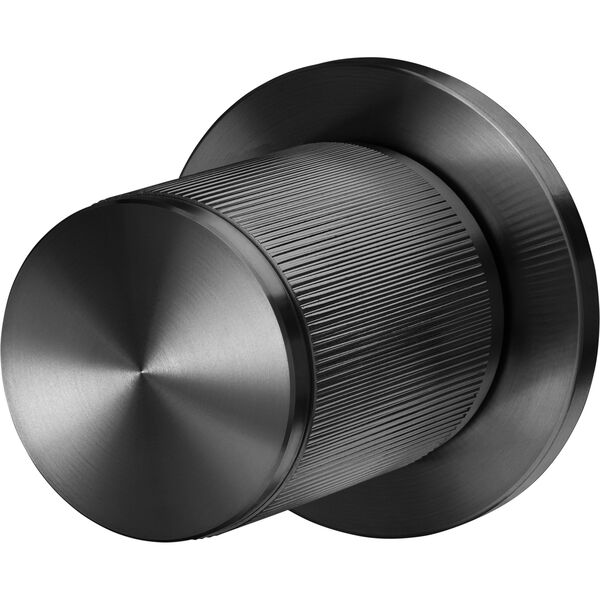 Door Knob Double Sided Linear Gun Metal