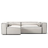 Grand Hue 3-Personers Sofa Divan Venstre Steam White / Mine Graphite