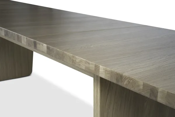 Vaud Spisebord 90x220/320 cm Lys Lakeret Eg