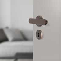 Vibe Plain Dørhåndtag Med Nøgleplade Dark Bronze