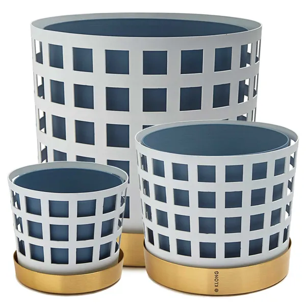 Trio Pot Ruukku Pieni Square Valkoinen