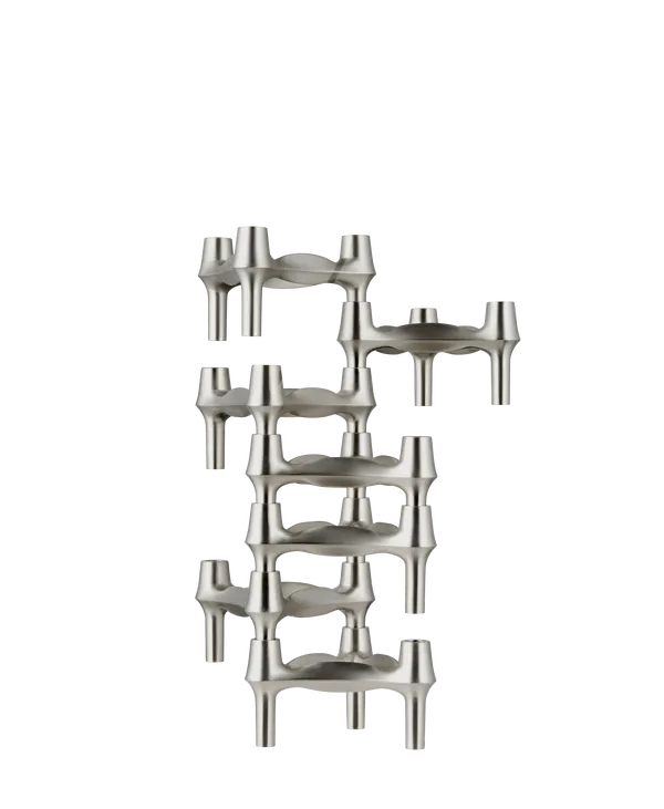 BMF Ljusstake Brushed Chrome