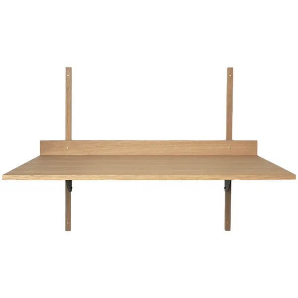 Sector Pöytä 87x45 cm Oak/Musta Messinki