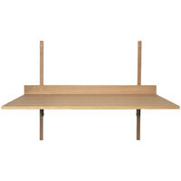 Sector Pöytä 87x45 cm Oak/Musta Messinki