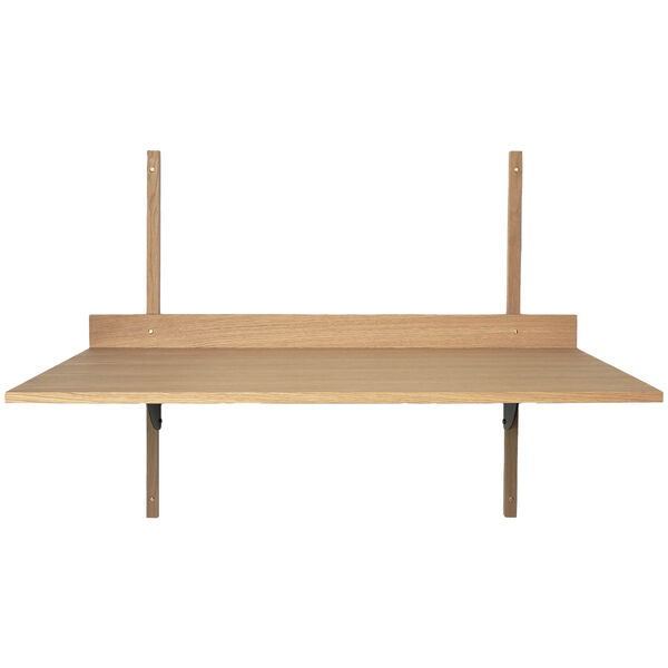 Sector Skrivebord 87x45 cm Eik/Sort Messing