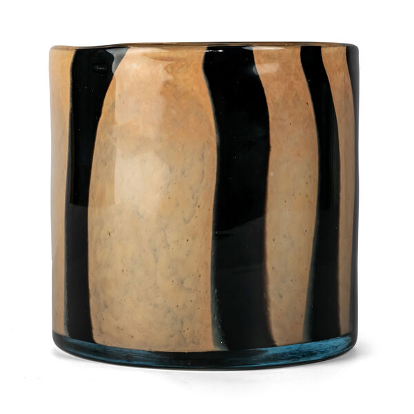 Calore Lysestage / Vase M Sort / Beige