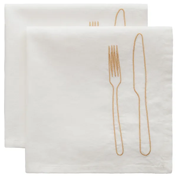 La Tavola Servett 45x45 cm 2-pack Latte