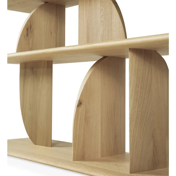Geometric Bokhylle Lav Eik